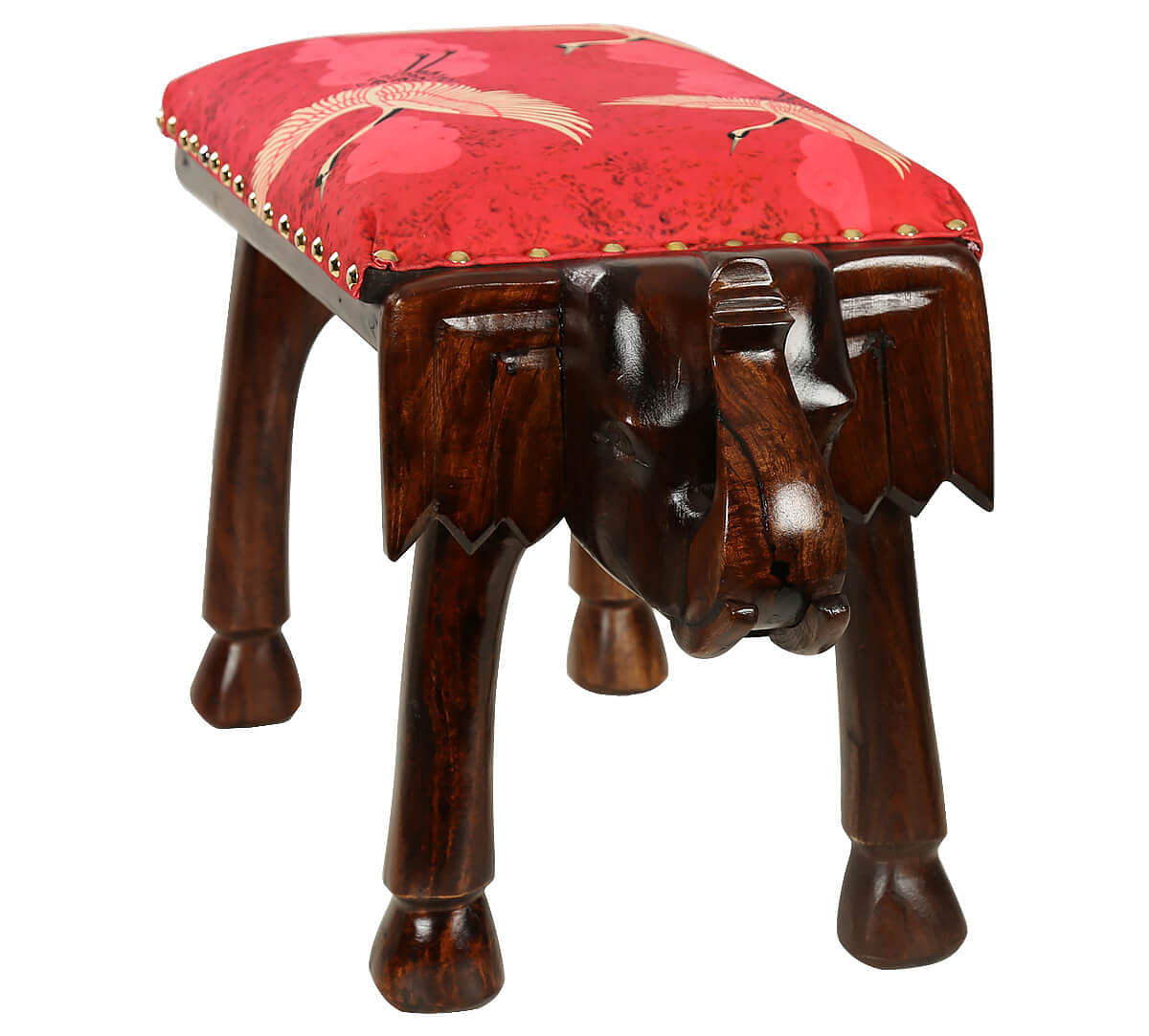 India Circus Legend of the Cranes Elephant Pouffe