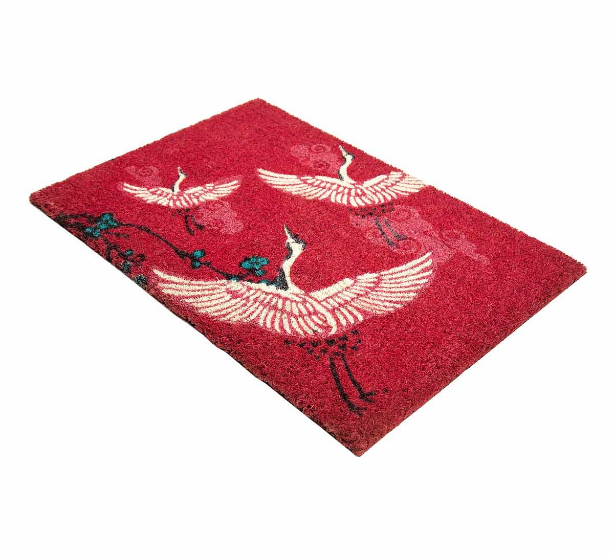 India Circus by Krsnaa Mehta Legend of the Cranes Red Doormat