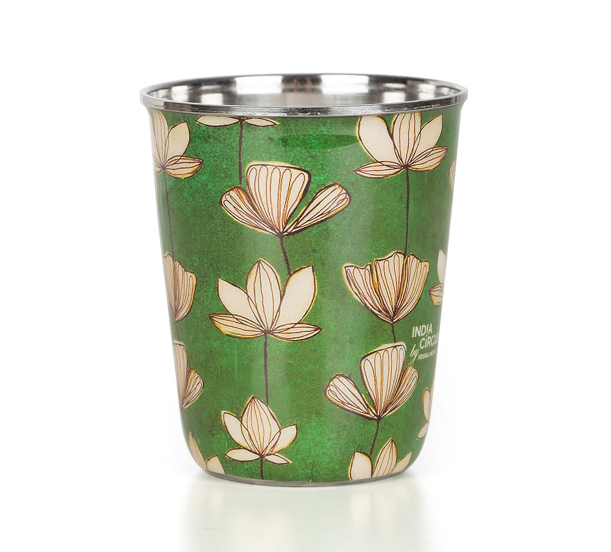 India Circus Lotus Pond Small Steel Tumbler Set of 2