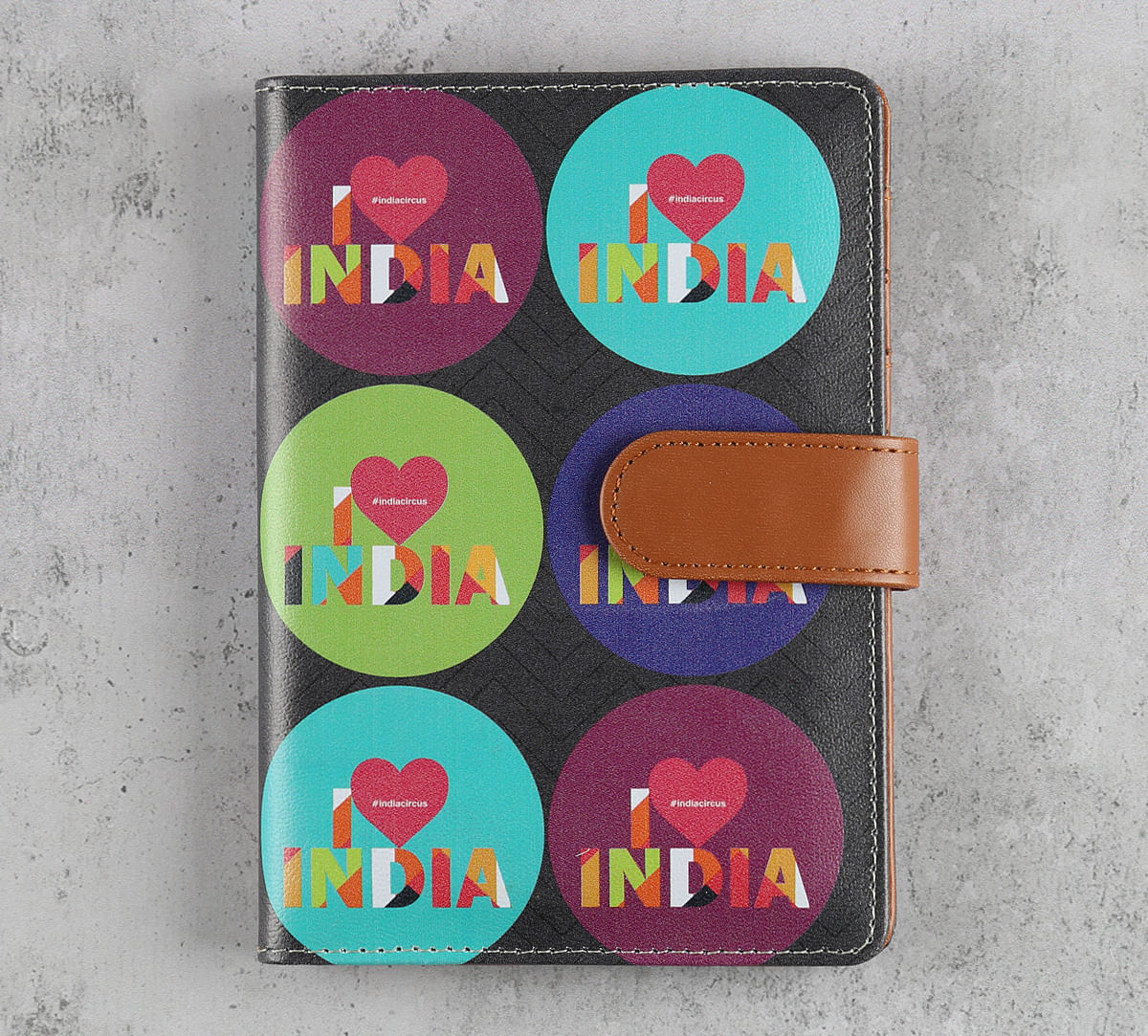 India Circus Love IC Passport Cover