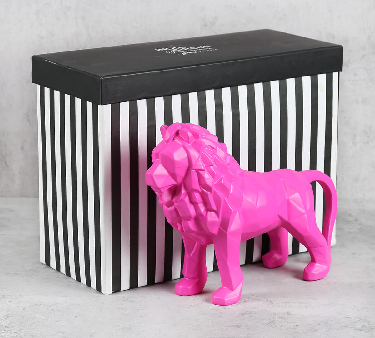 India Circus Magenta King of Beasts Figurine