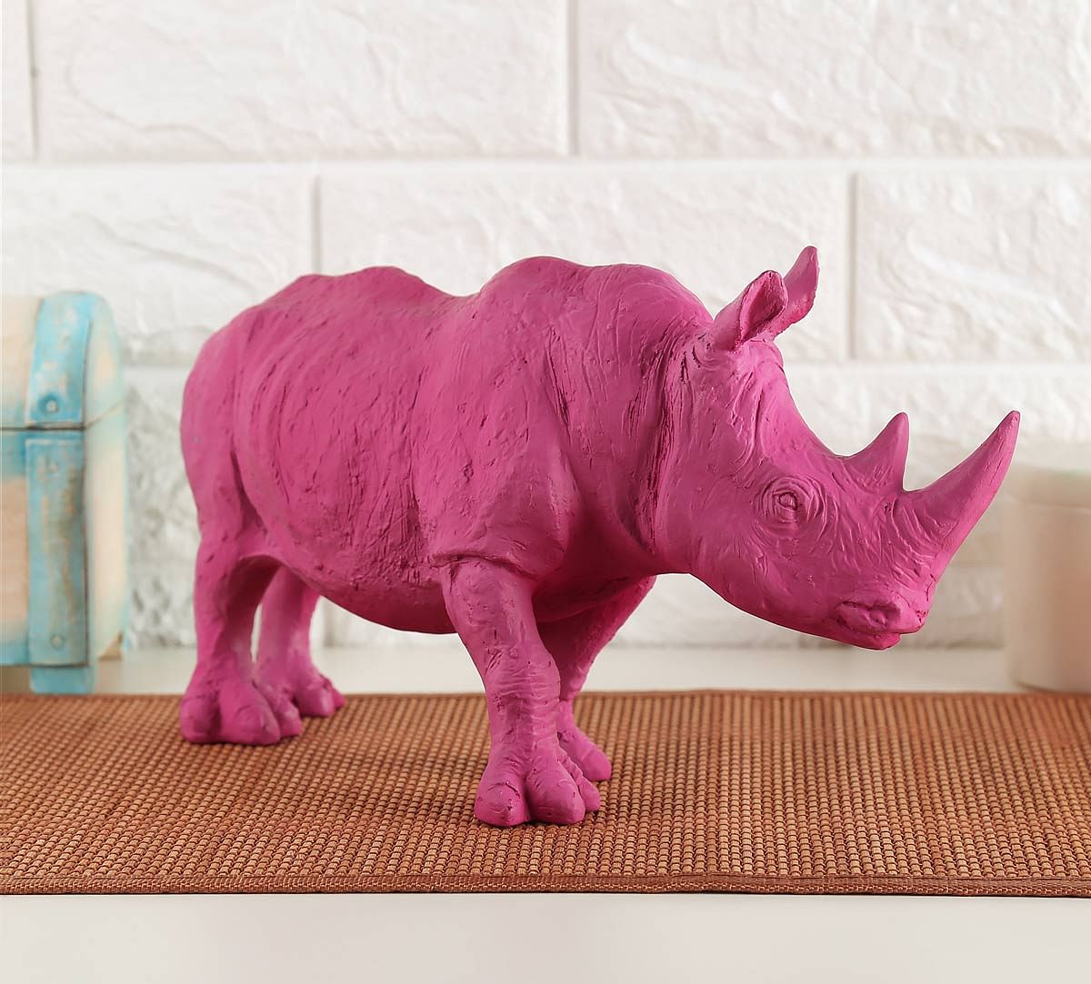 India Circus Magento Rhino Calf Figurine