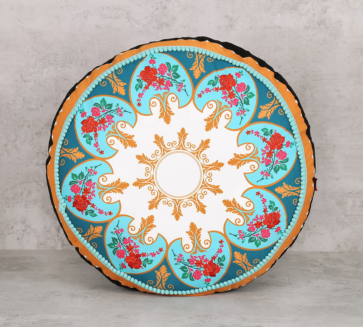 India Circus Mandala Festival Shaped Cushion