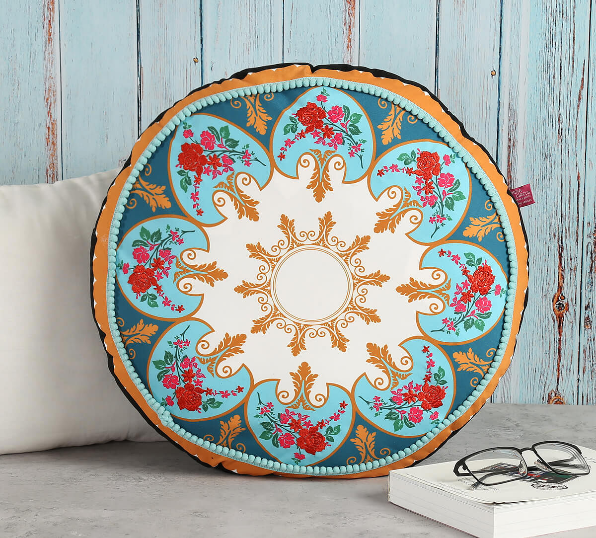 India Circus Mandala Festival Shaped Cushion