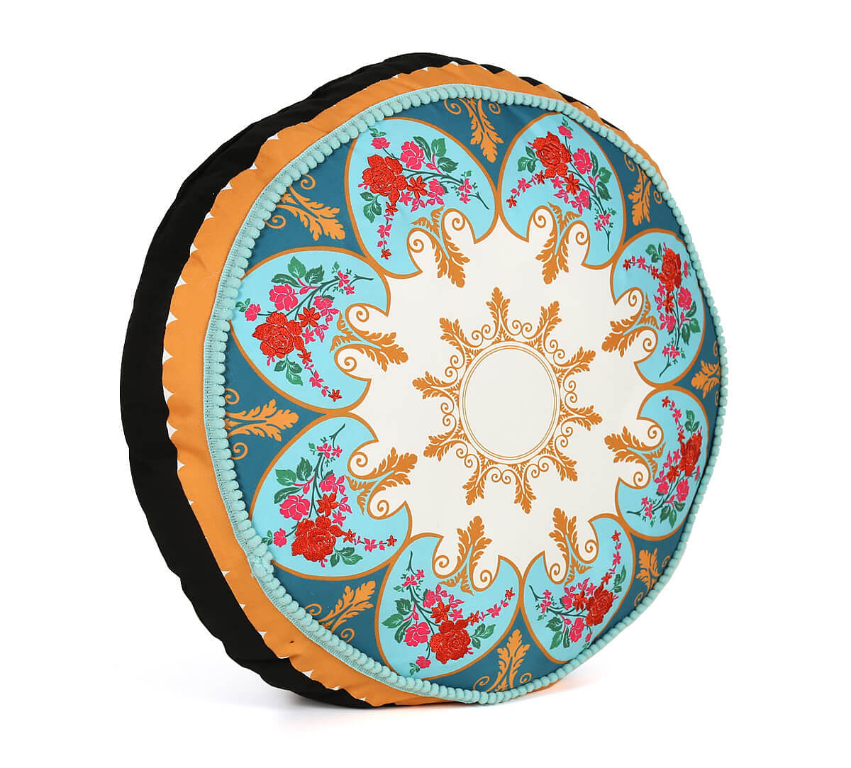 India Circus Mandala Festival Shaped Cushion