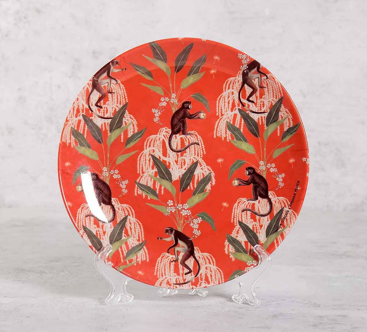 India Circus Monkey Games 8 inch Decorative and Snacks Platter