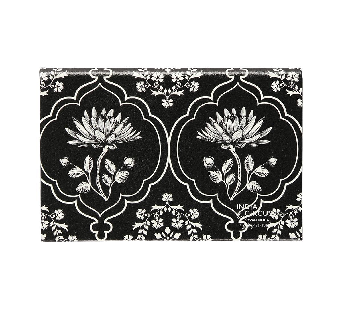 India Circus Monochrome Lotus Reiteration Visiting Card Holder