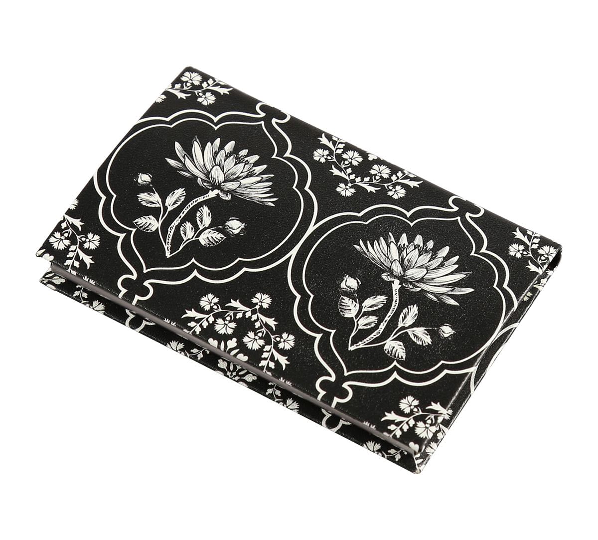 India Circus Monochrome Lotus Reiteration Visiting Card Holder