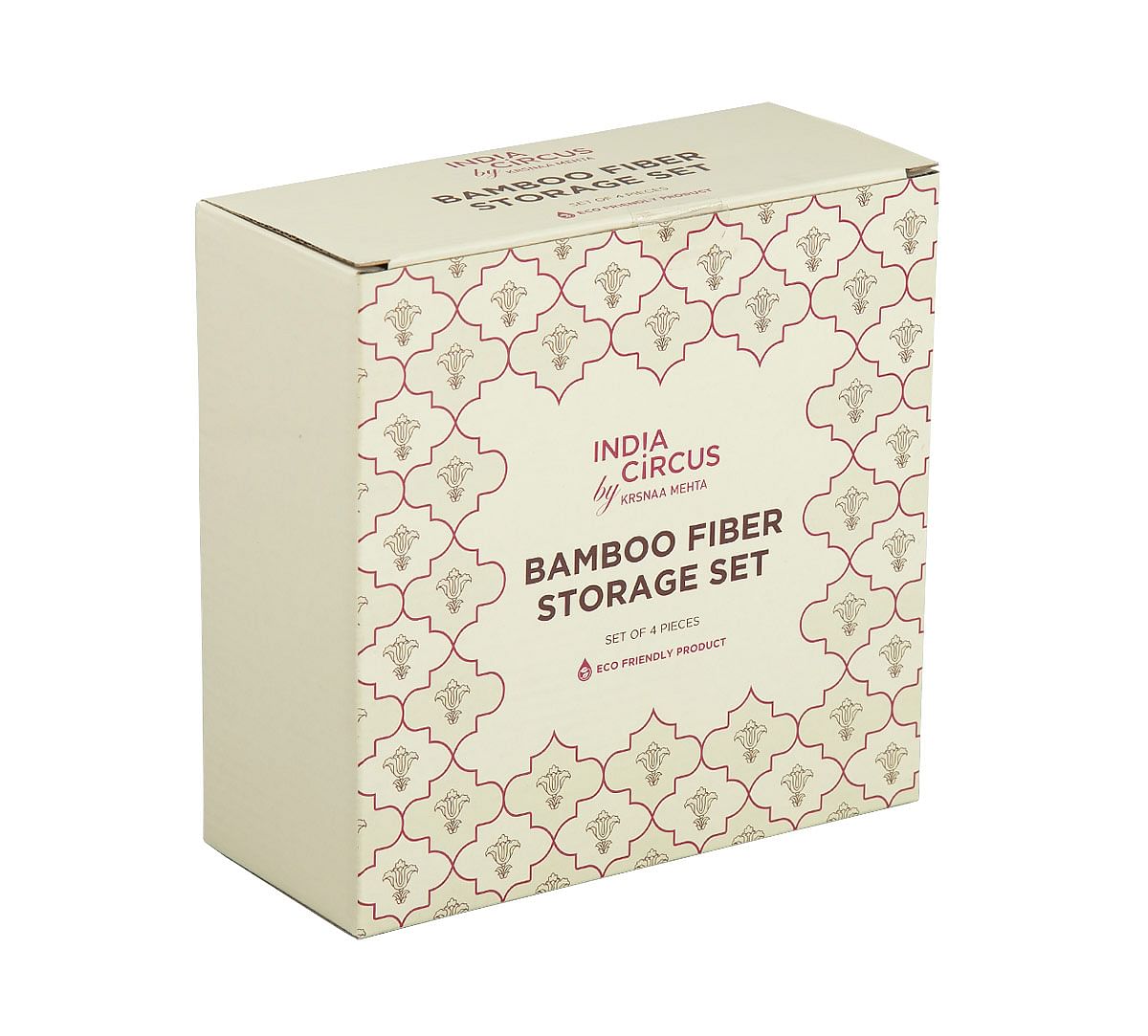 India Circus Monochrome Palatial Courtyard Bamboo Container Set