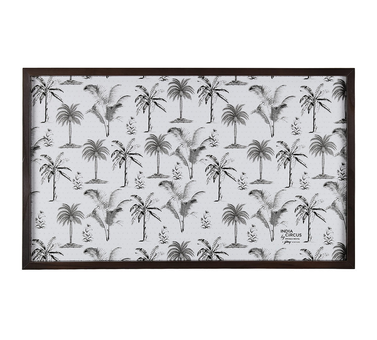 India Circus Monochrome Palms Breakfast Tray