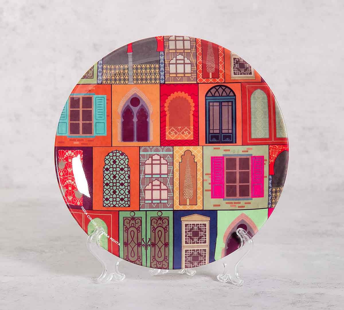 India Circus Mughal Doors Reiteration 8 inch Decorative and Snacks Platter