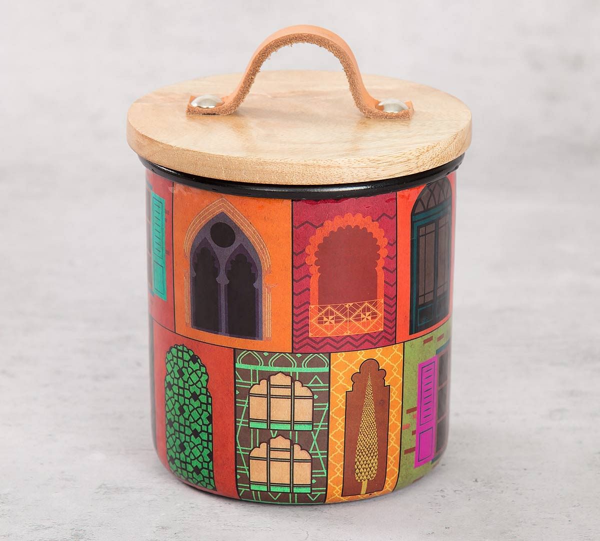 India Circus Mughal Doors Reiteration Cookie Jar