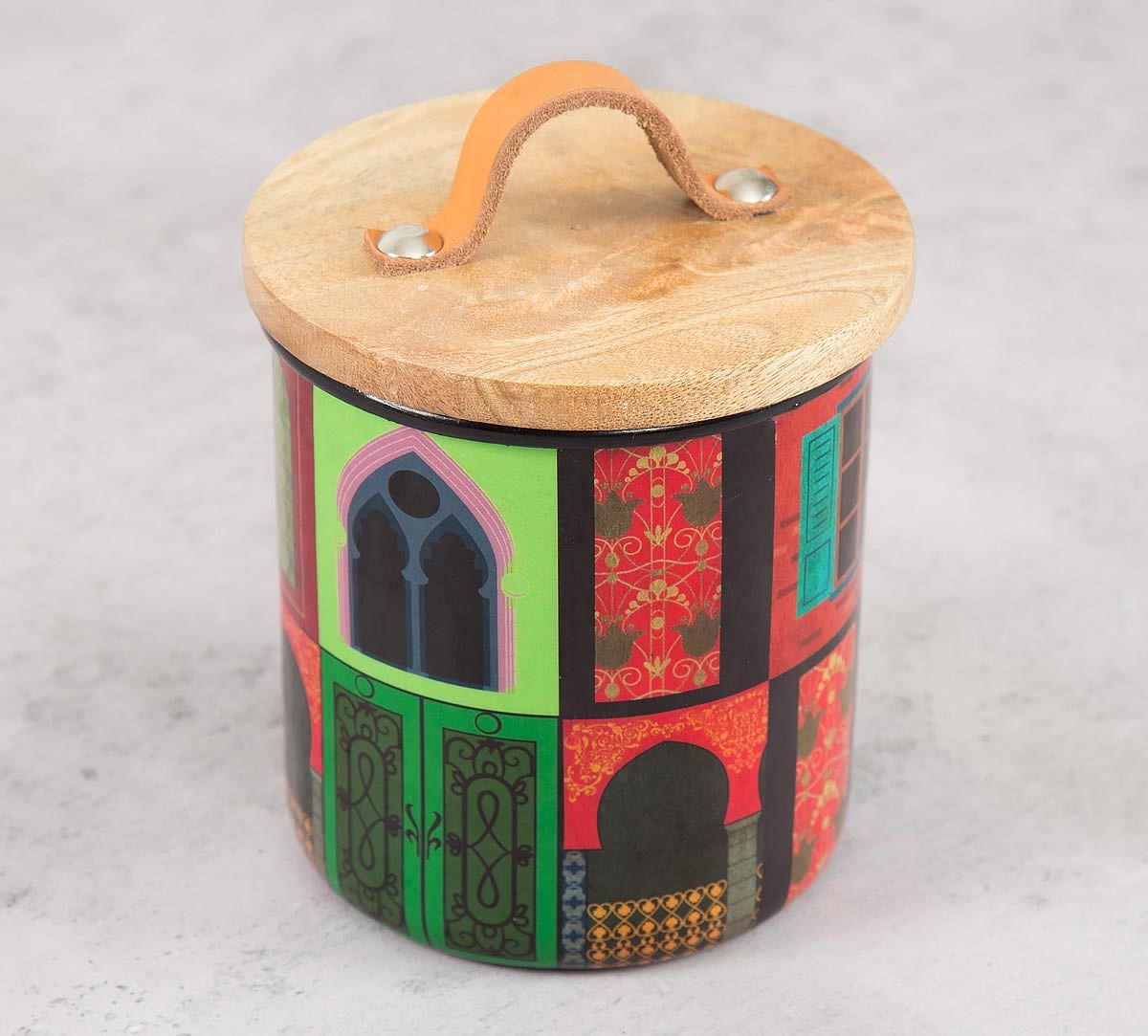 India Circus Mughal Doors Reiteration Cookie Jar