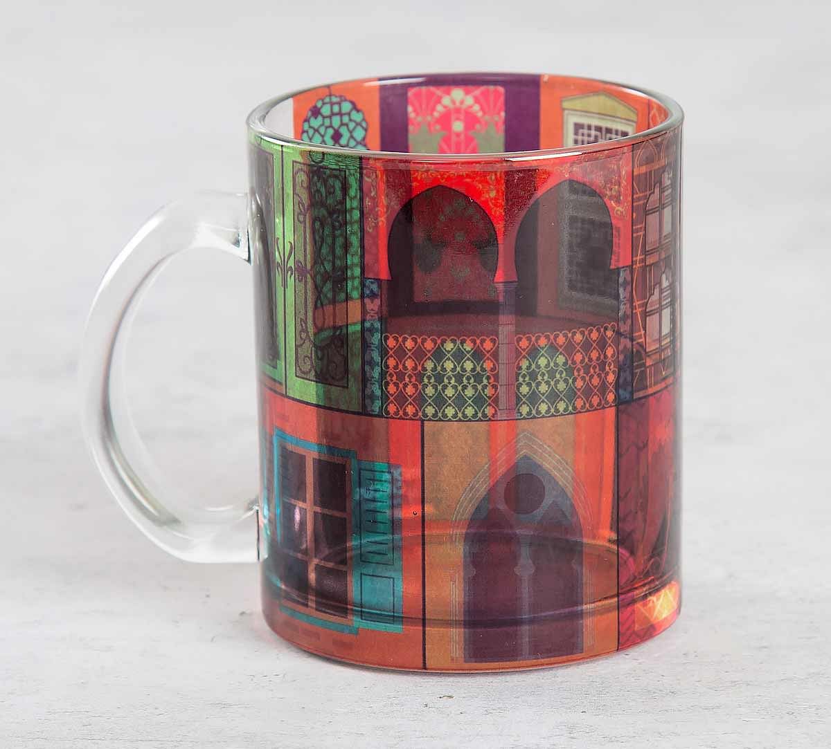 India Circus Mughal Doors Reiteration Glass Coffee Mug