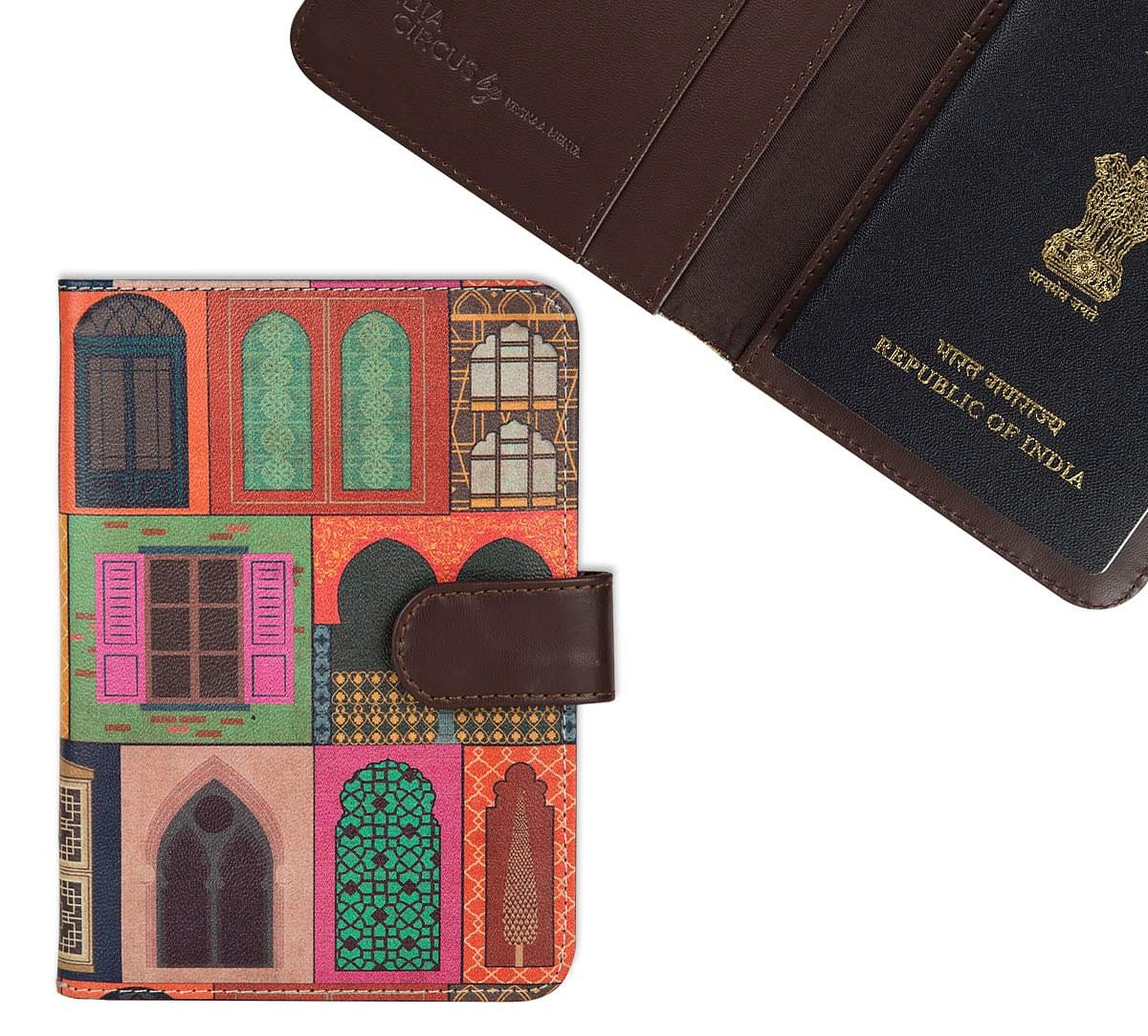 India Circus Mughal Doors Reiteration Passport Cover