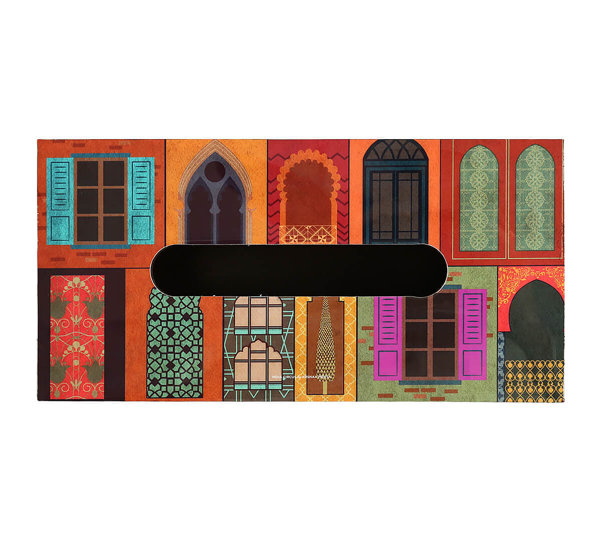 India Circus Mughal Doors Reiteration Tissue Box Holder