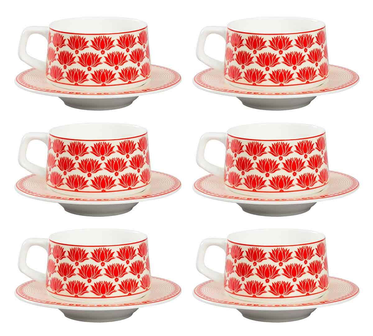 India Circus Mystique Flower Ambush Cup and Saucer