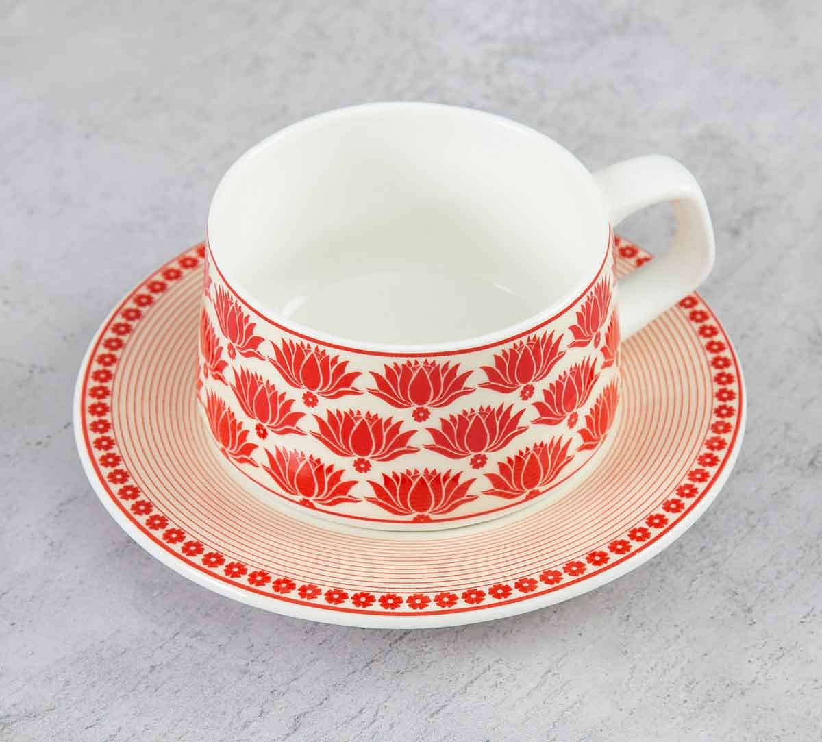 India Circus Mystique Flower Ambush Cup and Saucer