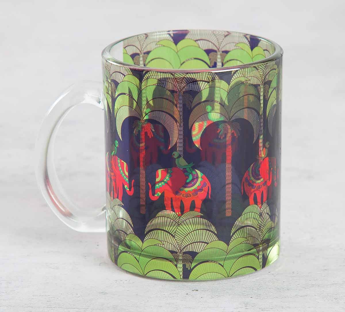 India Circus Palmeria Tusker Reiteration Glass Coffee Mug