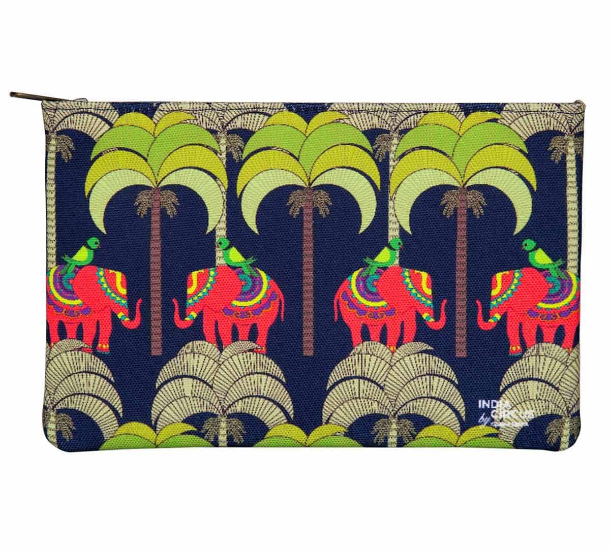 India Circus Palmeria Tusker Reiteration Makeup Pouch