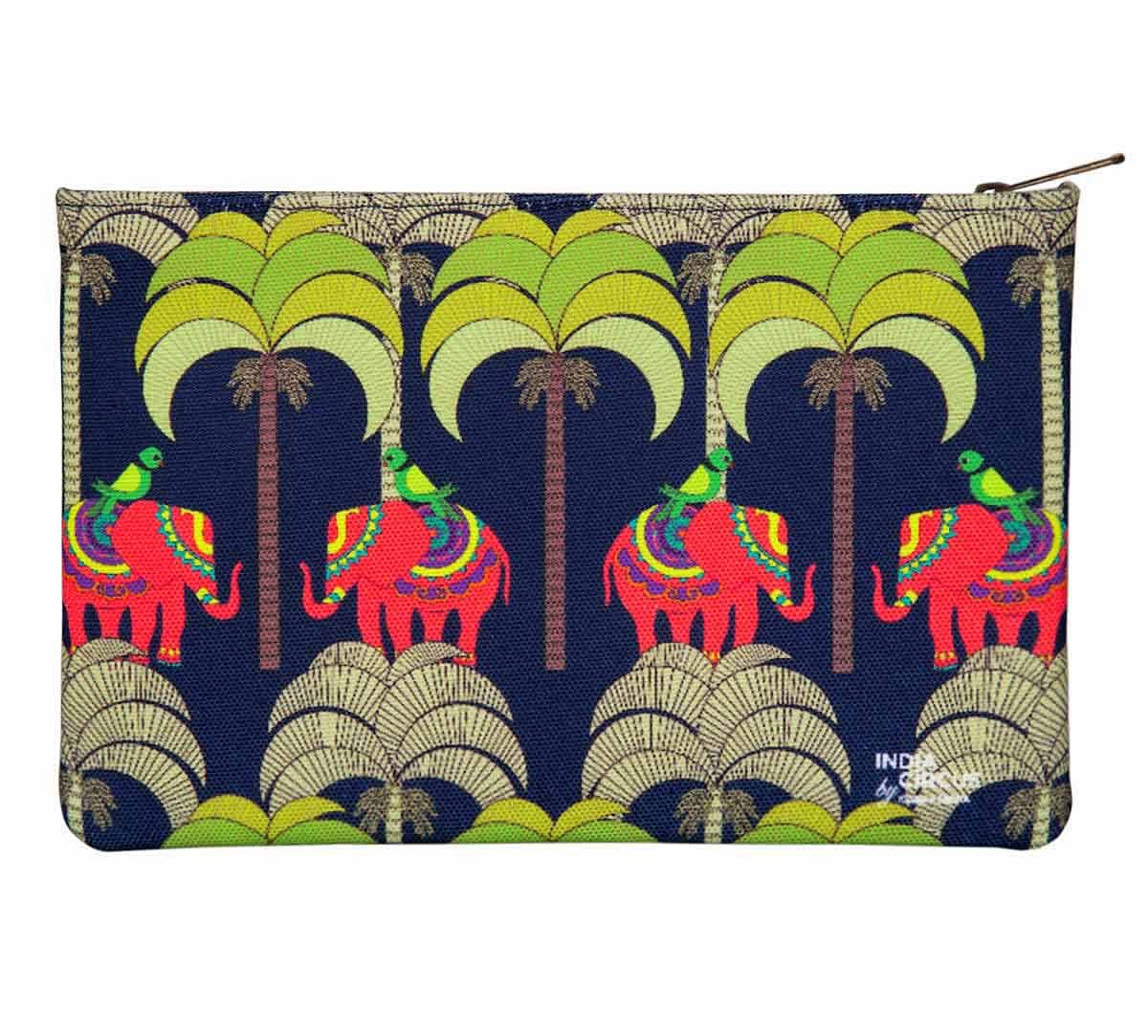 India Circus Palmeria Tusker Reiteration Makeup Pouch