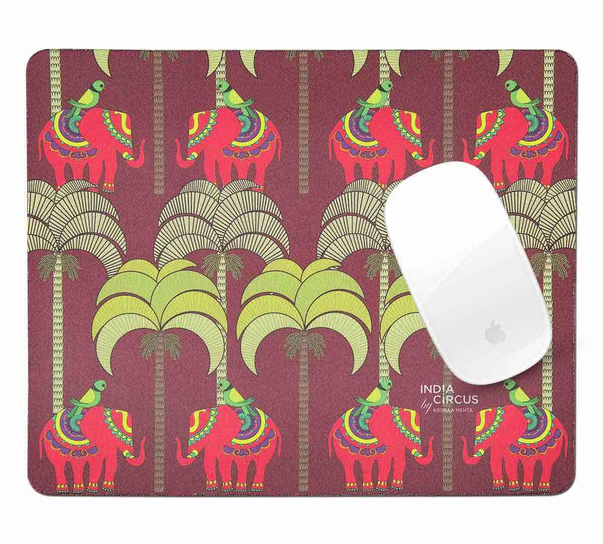 India Circus Palmeria Tusker Reiteration Mouse Pad