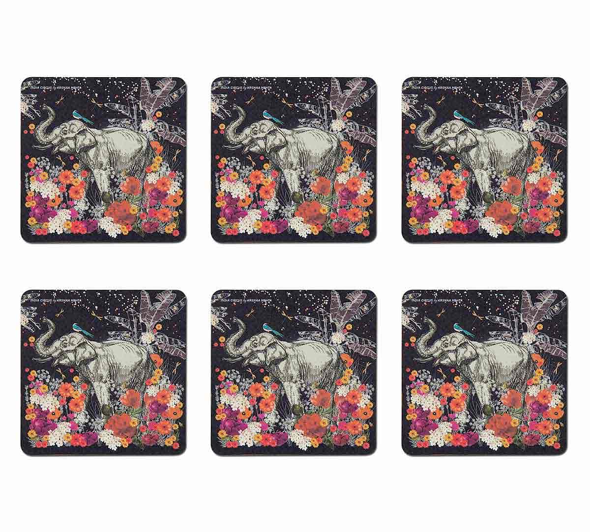 India Circus Paradise Table Coaster Set of 6