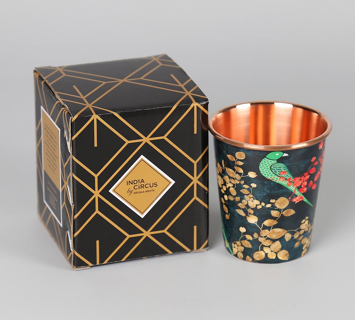 India Circus Parrots of the night Small Copper Tumbler