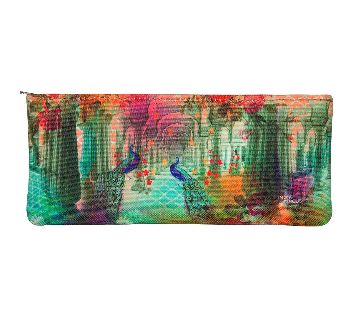 India Circus Peacock Dwar Small Utility Pouch
