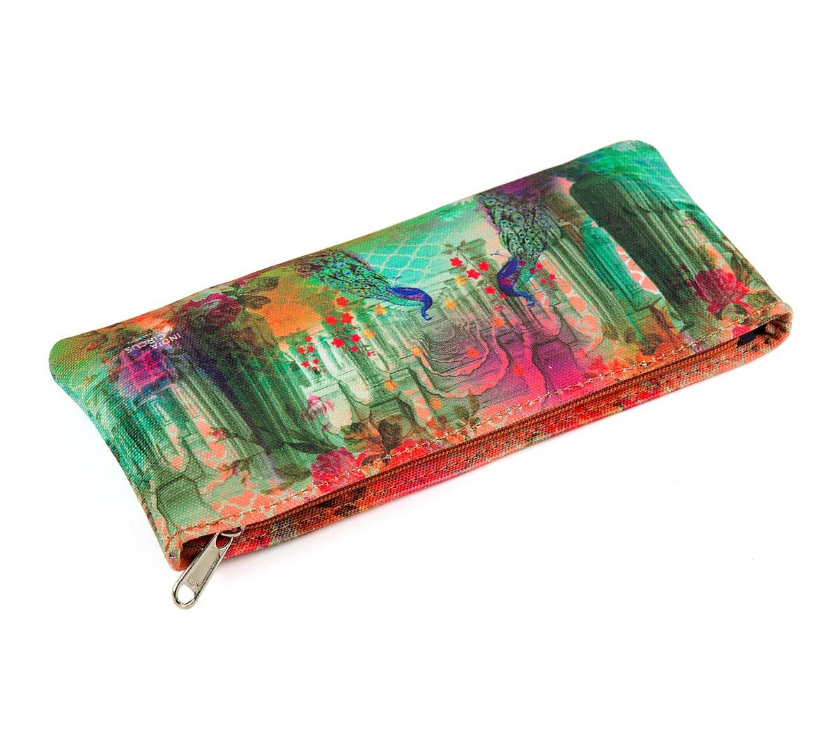 India Circus Peacock Dwar Small Utility Pouch