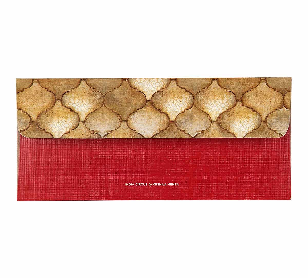 India Circus Peacocks Lotus Orchard Gift Envelope Set of 6