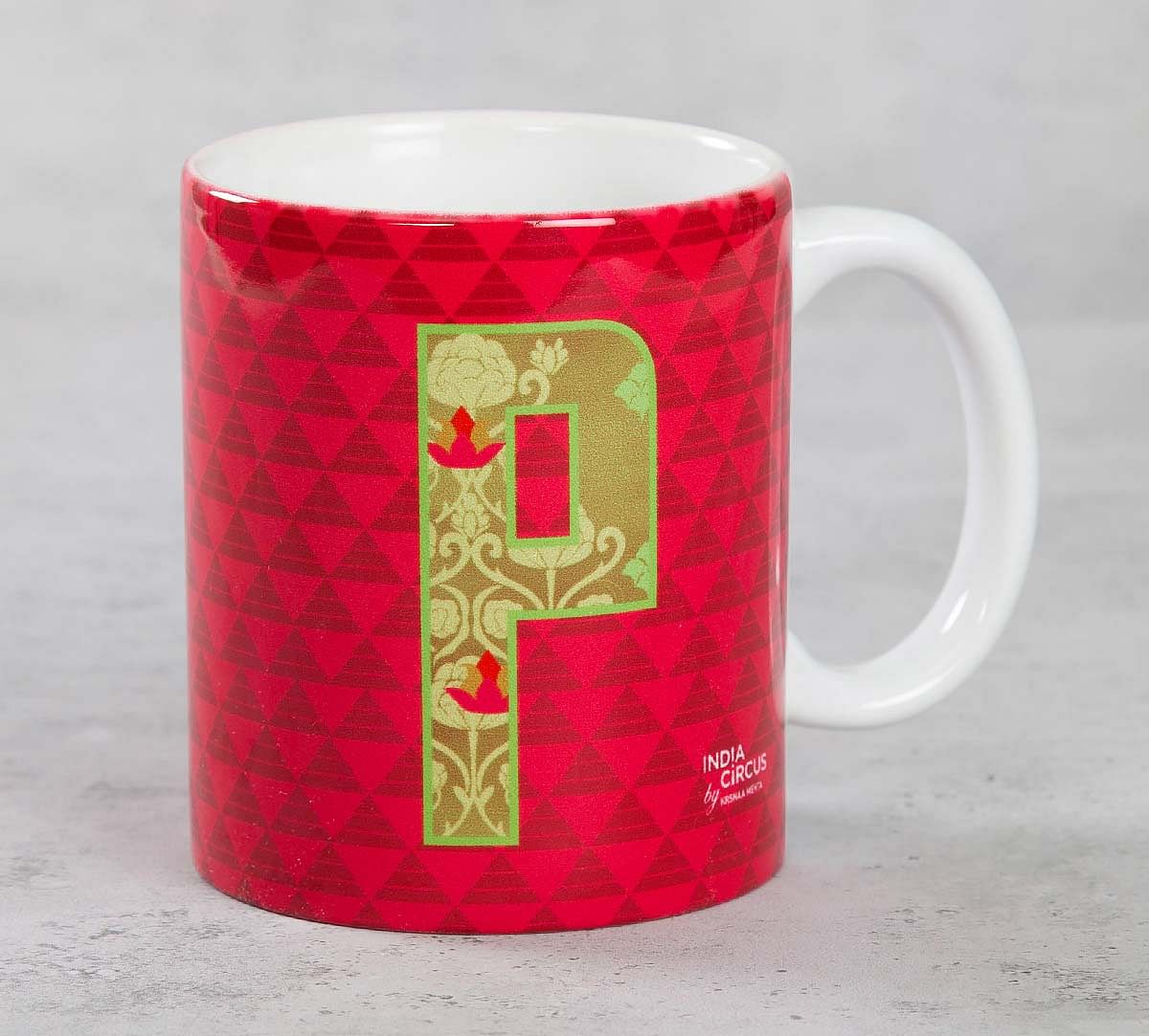 India Circus Pink Alphabet P Mug