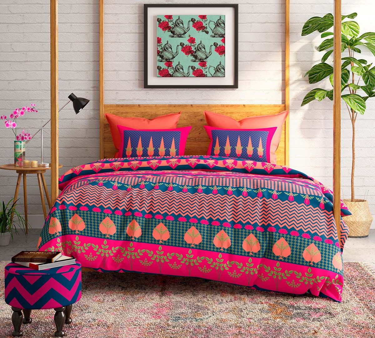 India Circus Placid Patterns Bed Sheet Set