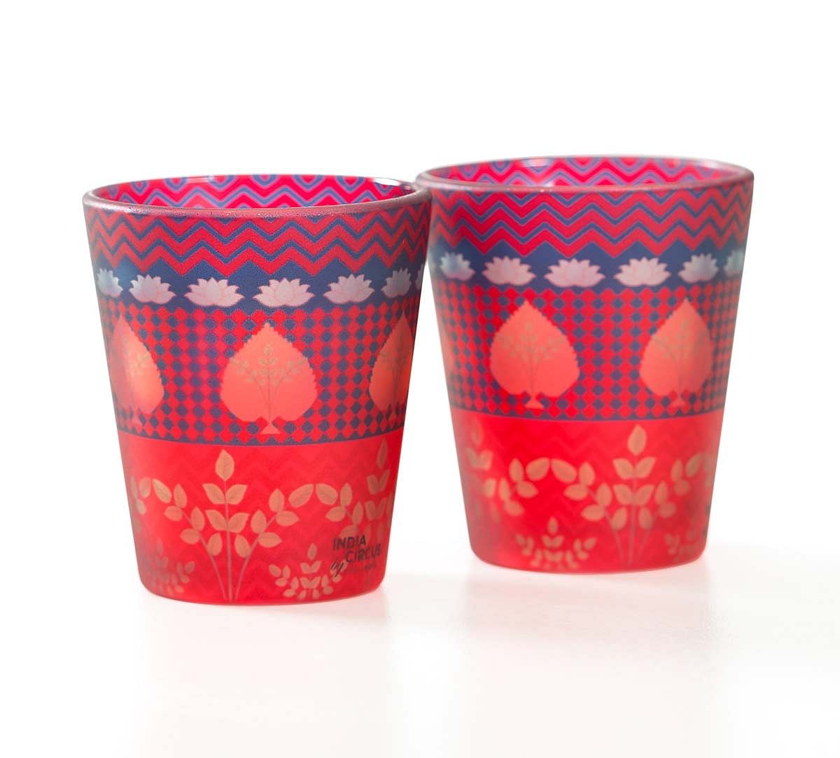 India Circus Placid Patterns Shot Glasses Set of 2