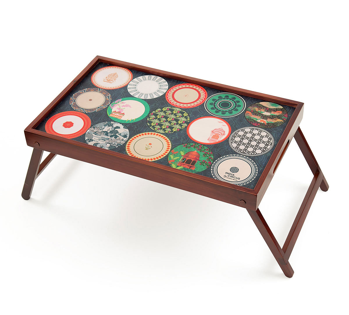 India Circus Platter Portrayal Breakfast Tray