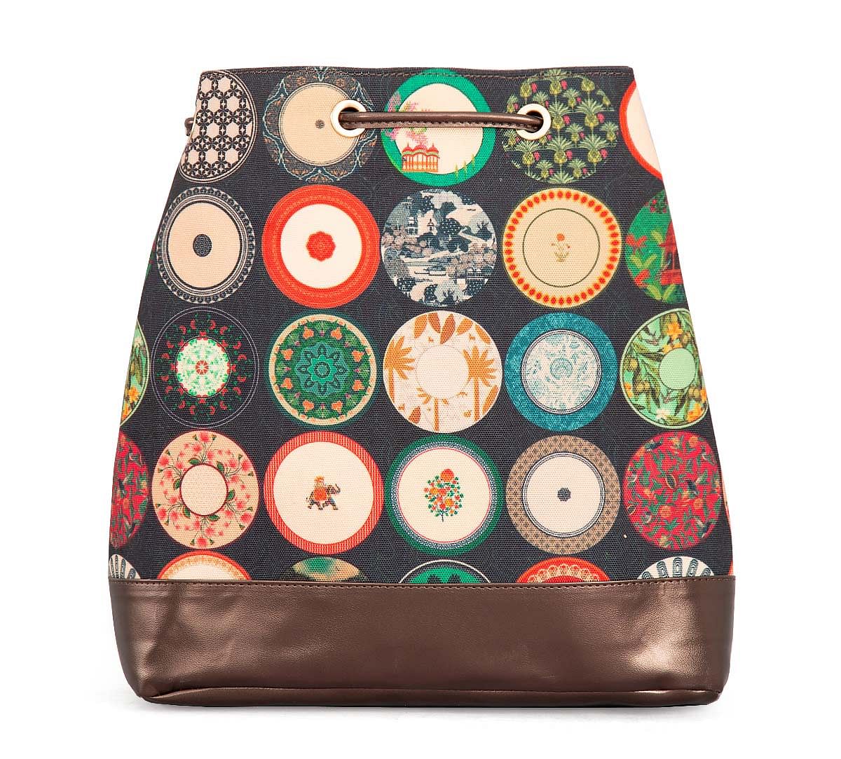 India Circus Platter Portrayal Hobo Bag