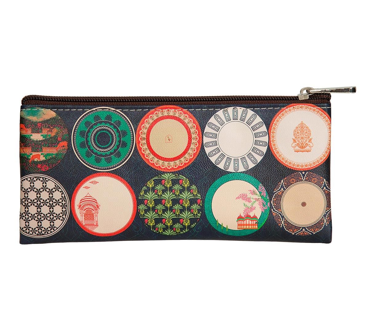 India Circus Platter Portrayal Small Utility Pouch