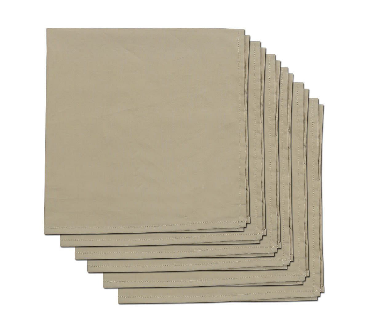 India Circus Plaza Taupe Table Napkin Set of 6