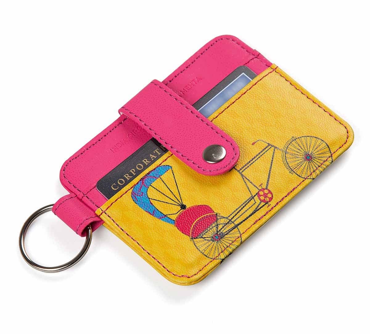 India Circus Pop Jinricksha Keychain Card Holder