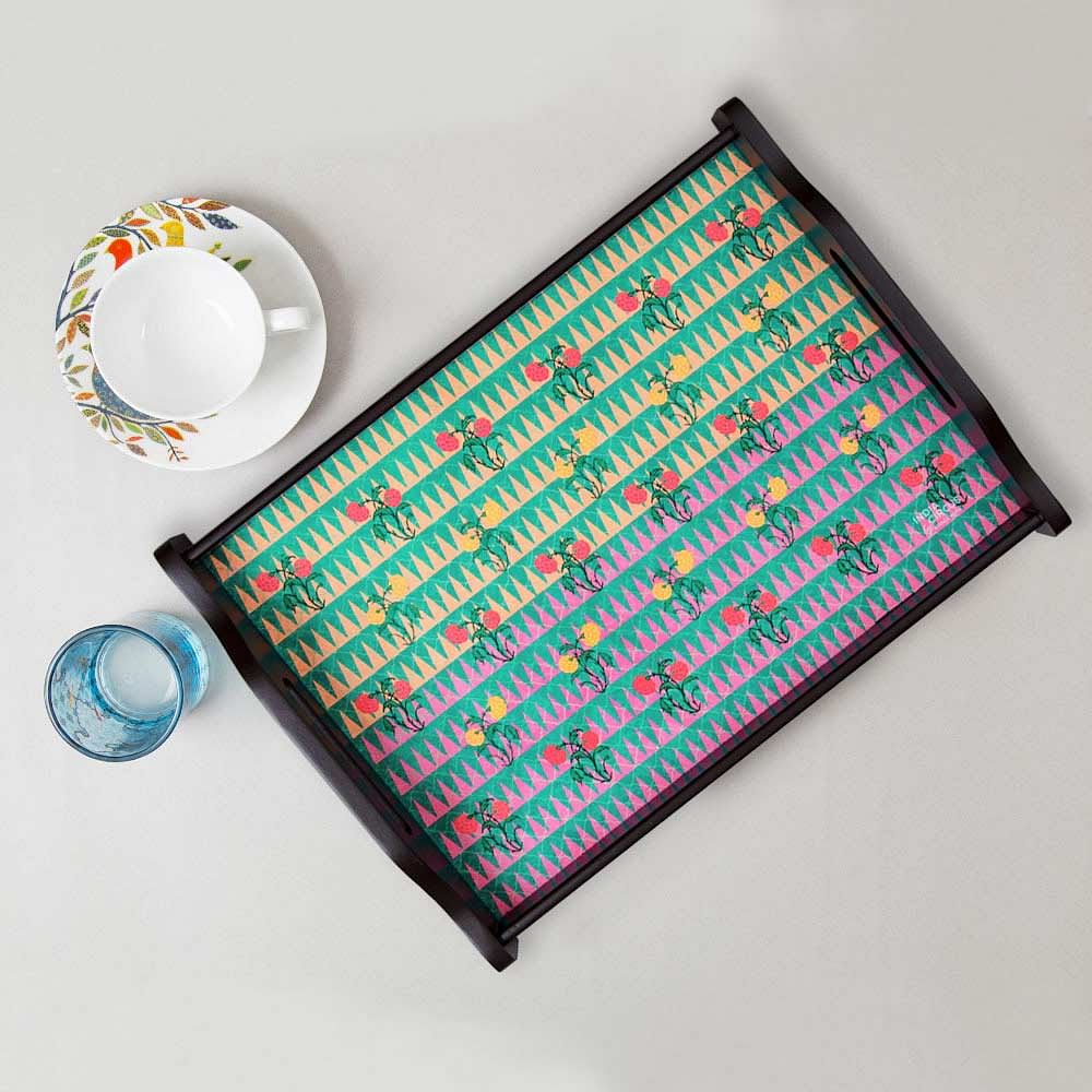 India Circus Poppin Tulips Tray