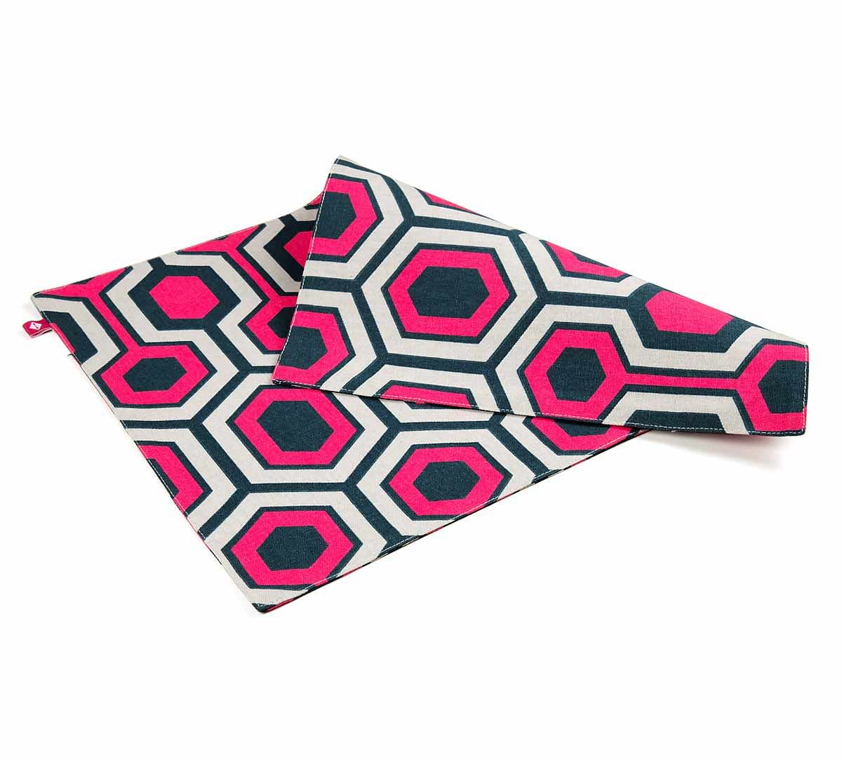 India Circus Prismatic Hexagons Table Mat Set of 6
