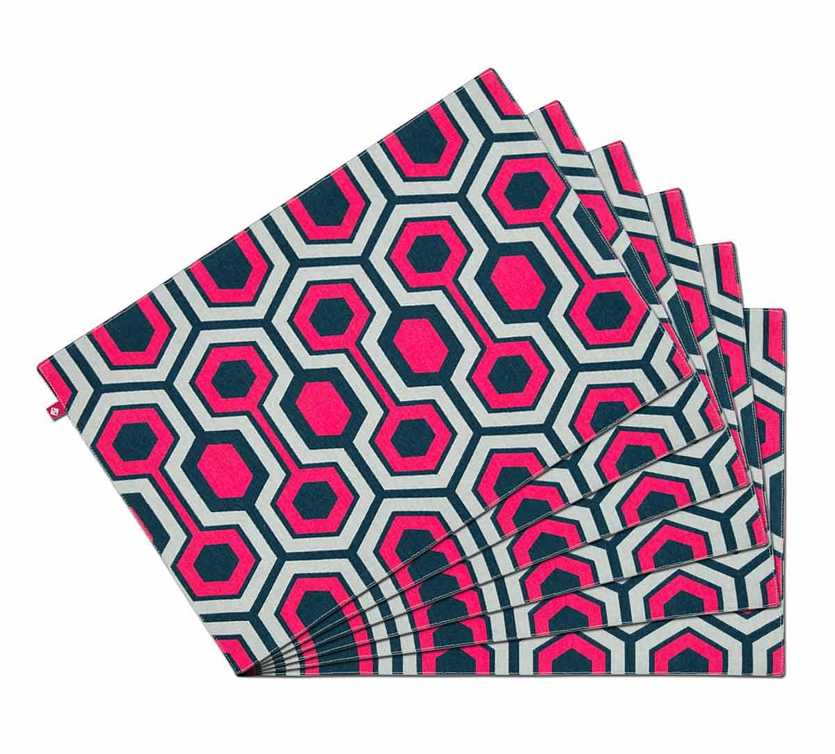 India Circus Prismatic Hexagons Table Mat Set of 6