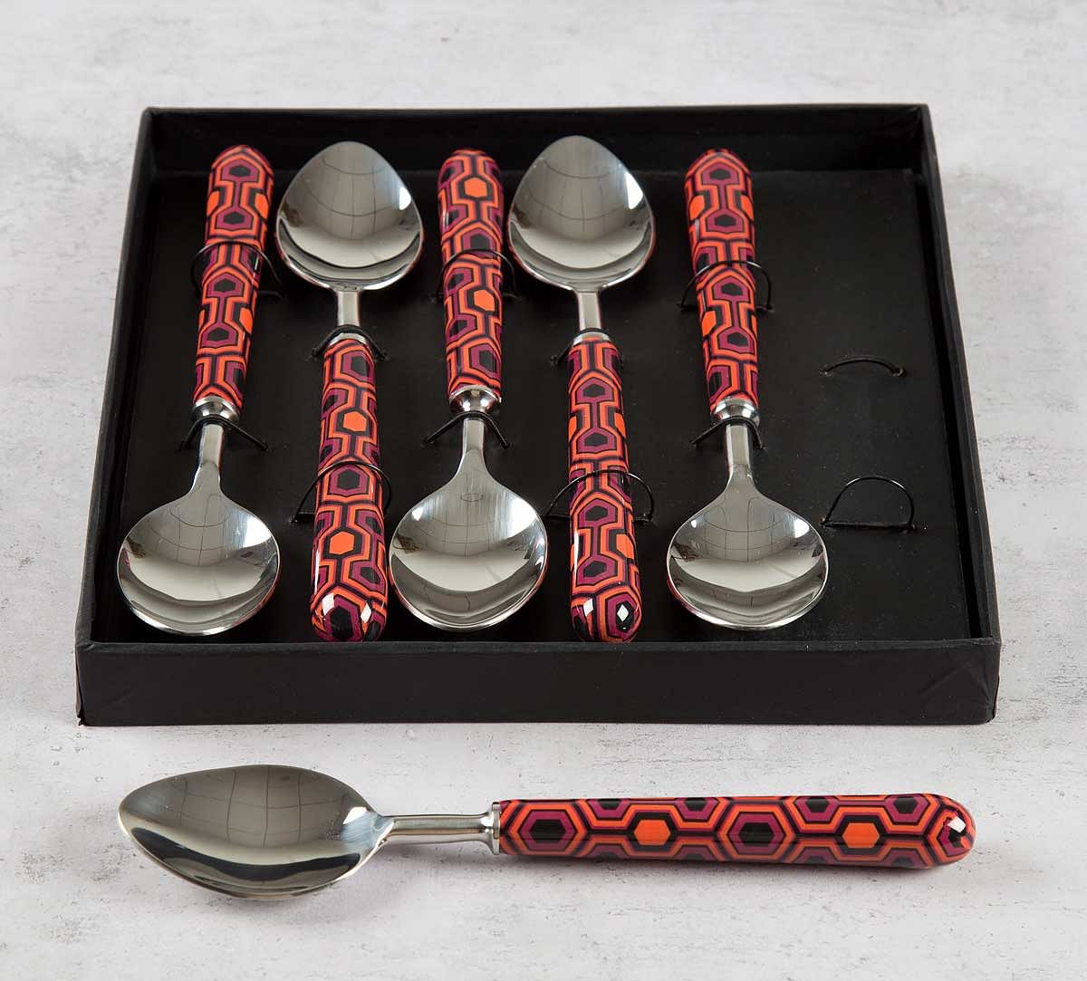 India Circus Prismatic Hexagons Table Spoon Set of 6