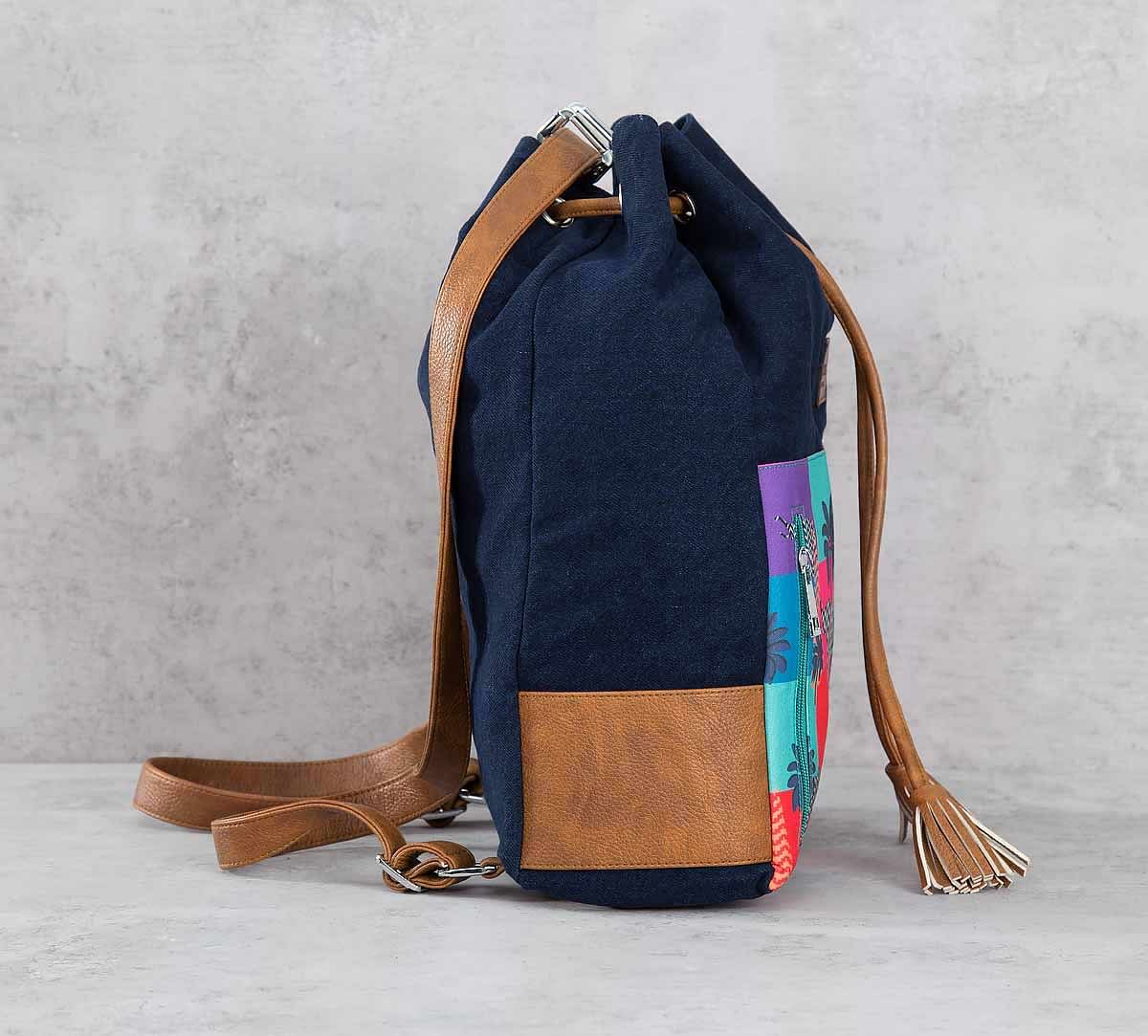 India Circus Putative Insignia Denim Hobo Bag