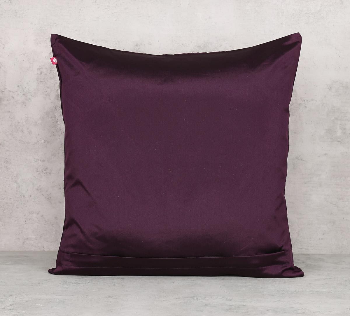 India Circus Rice Bead Purple Cushion Cover