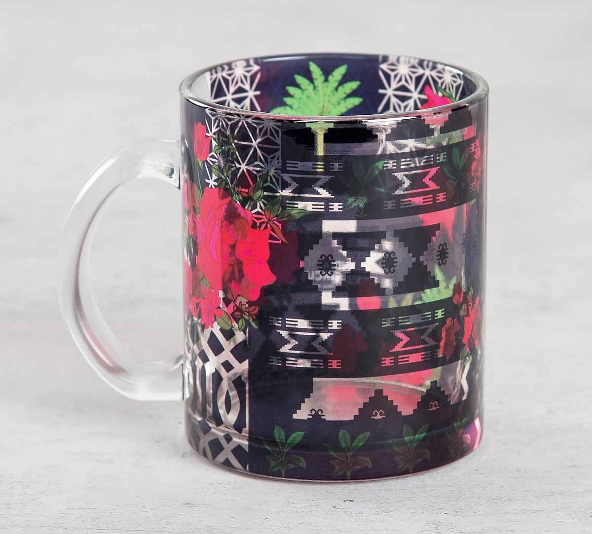 India Circus Rose Garden Maze Glass Coffee Mug