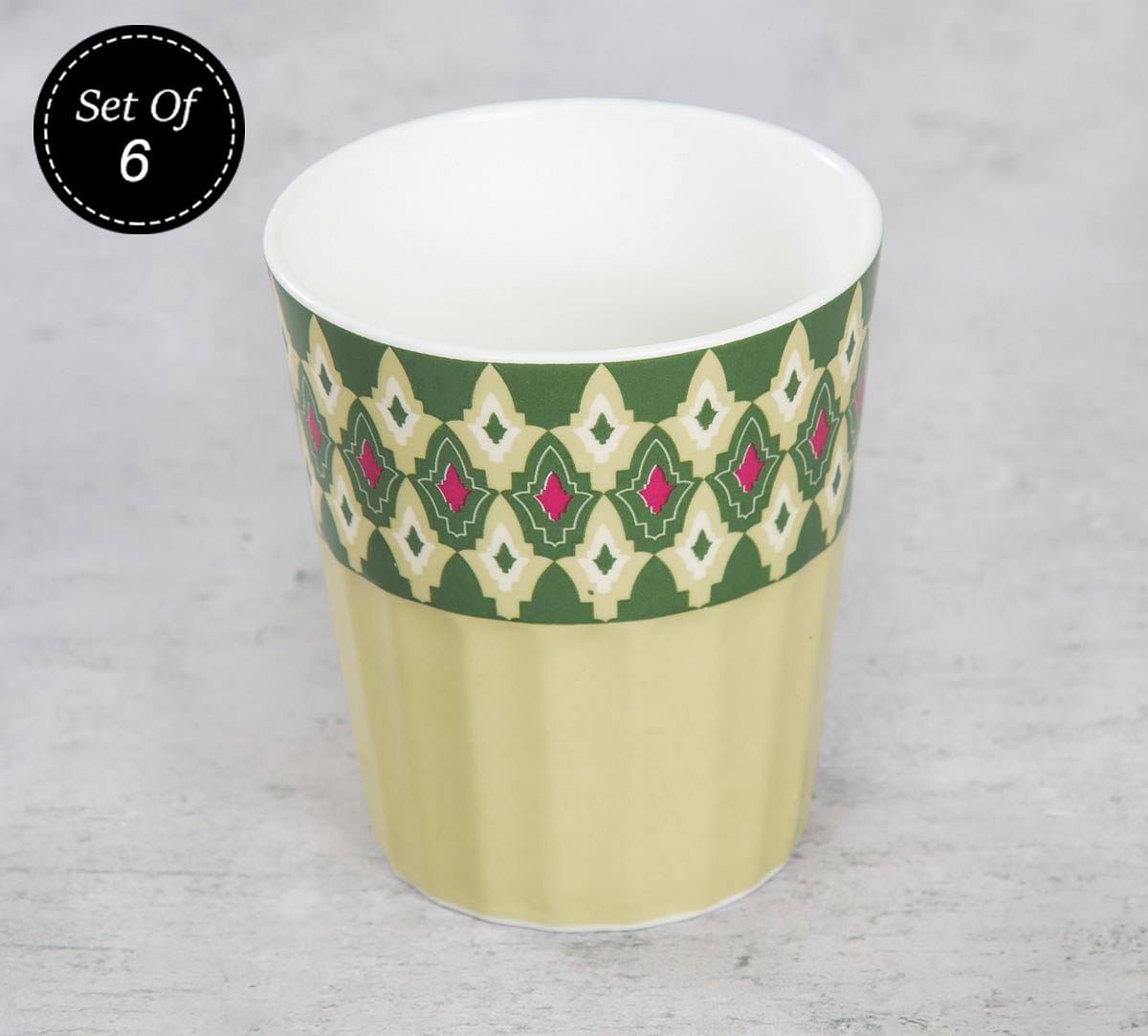 India Circus Rose Mallow Moscheutos Chai Glass