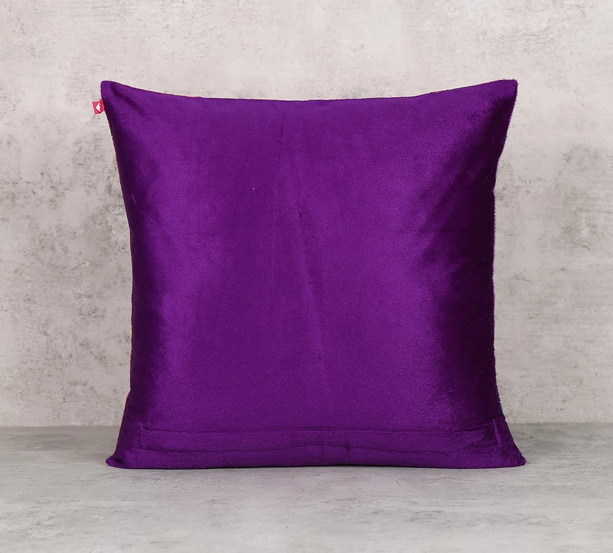 India Circus Scarlet Shadow Blend Velvet 16 x 16 Cushion Cover