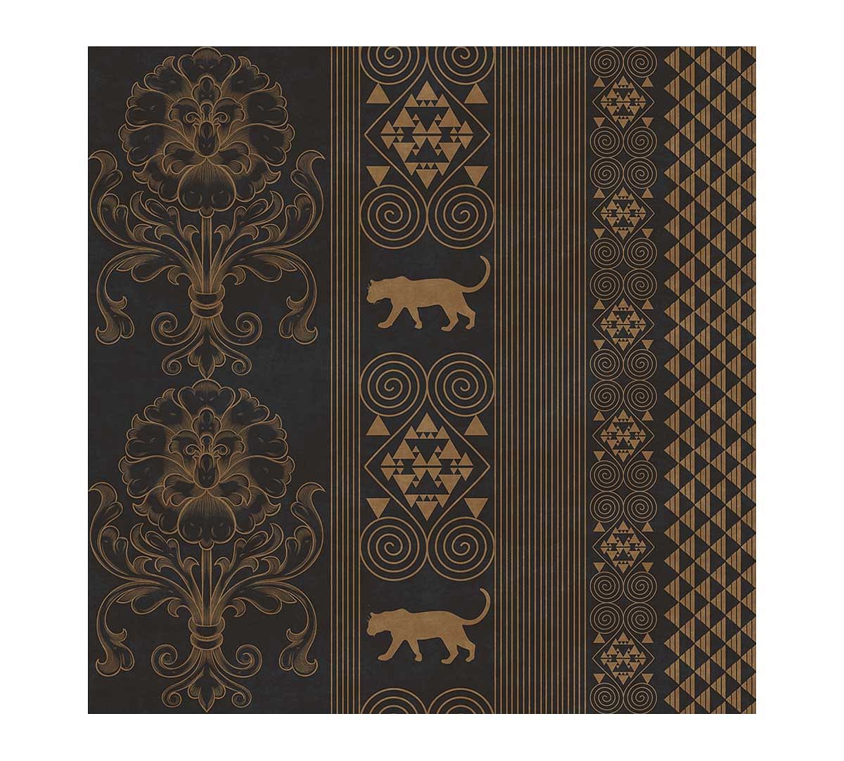 India Circus Shimmering Scriptures of the Jaguar Wallpaper