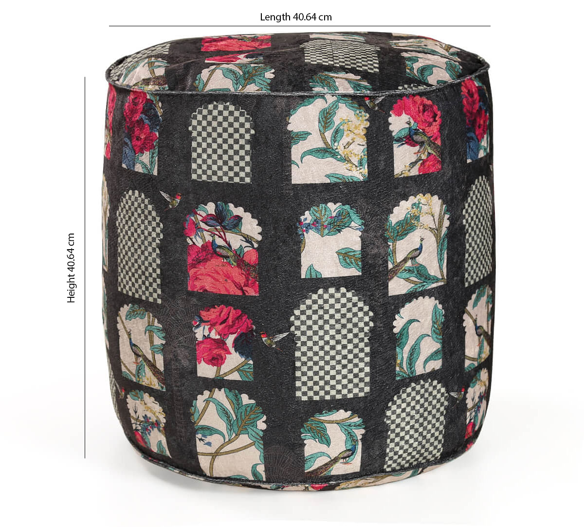 India Circus Signature Windows Pouffe